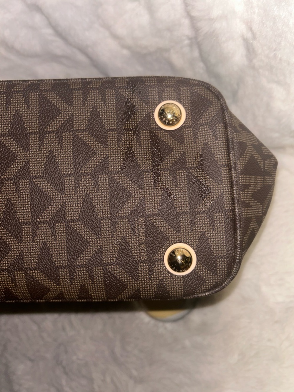 Michael Kors Brown Signature Jet Set Tote - Picture 6 of 16